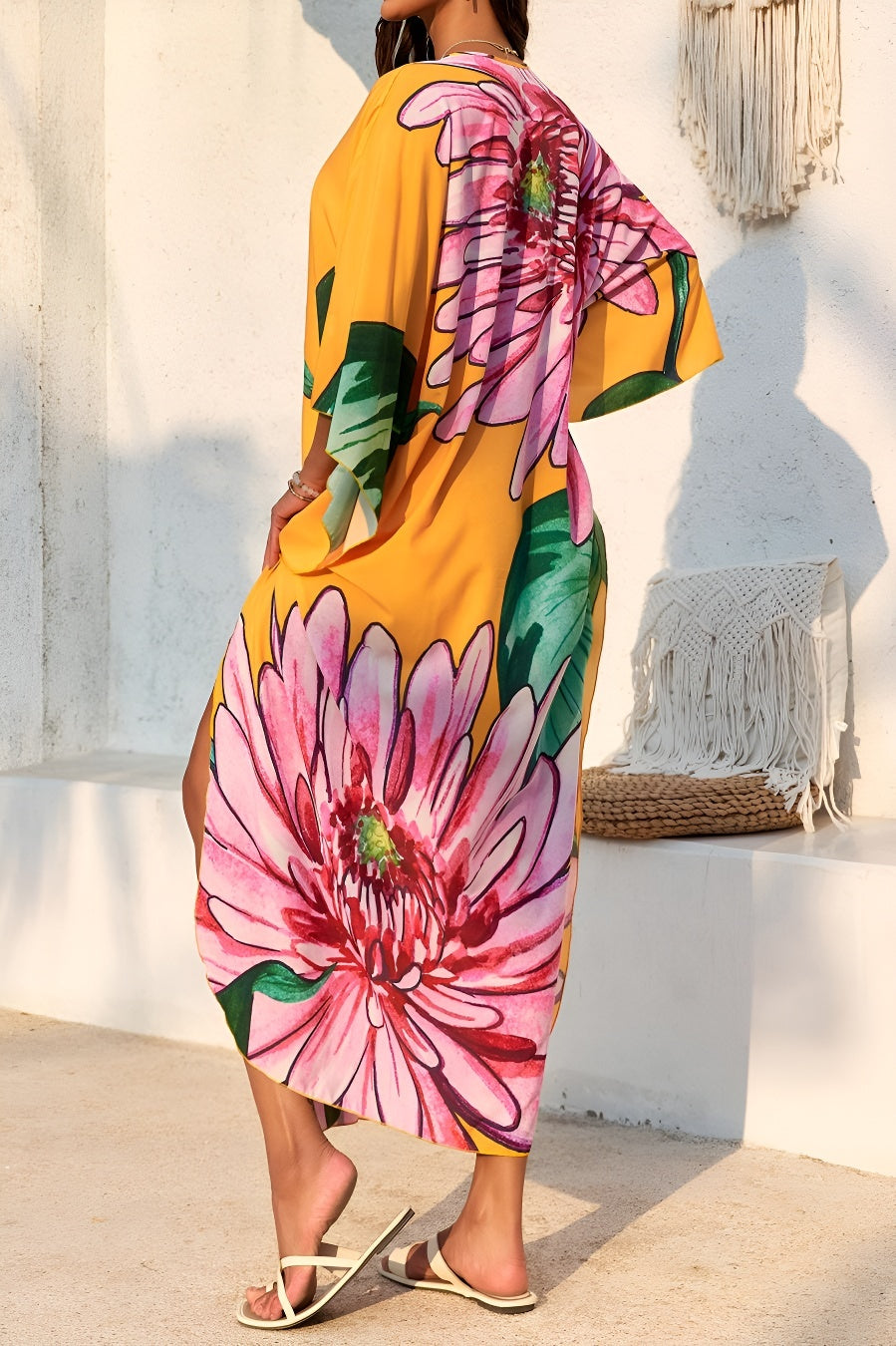 Stylish Floral Versatile Caftan
