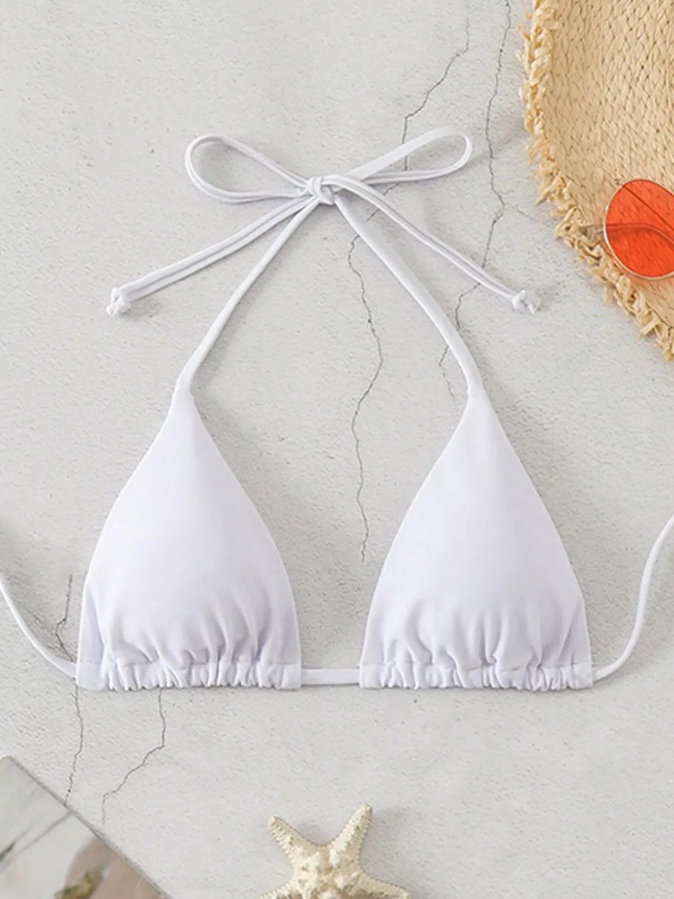 Halter Neck Triangle Swim Top