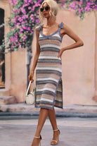 Swimsuit Cover Up Dress | Side Split Cover Up Dress | Beach Groove Swimwear