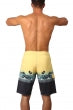 Men's Yellow Tropical Print Board Shorts Swim Trunks (Sizes S-5XL)