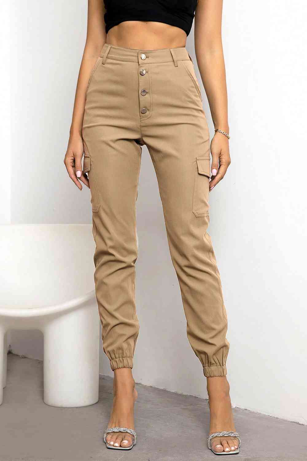 Button Fly Cargo Pants