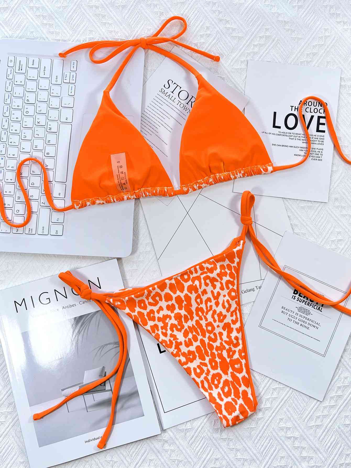 Leopard Print Bikini | Tie Side Bikini Set | Beach Groove Swimwear